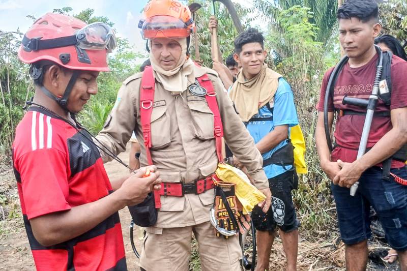 Parceria do Corpo de Bombeiros e Secretaria dos Povos Indígenas qualificou cerca de 30 indígenas para atuação como brigadistas no Alto Tapajós