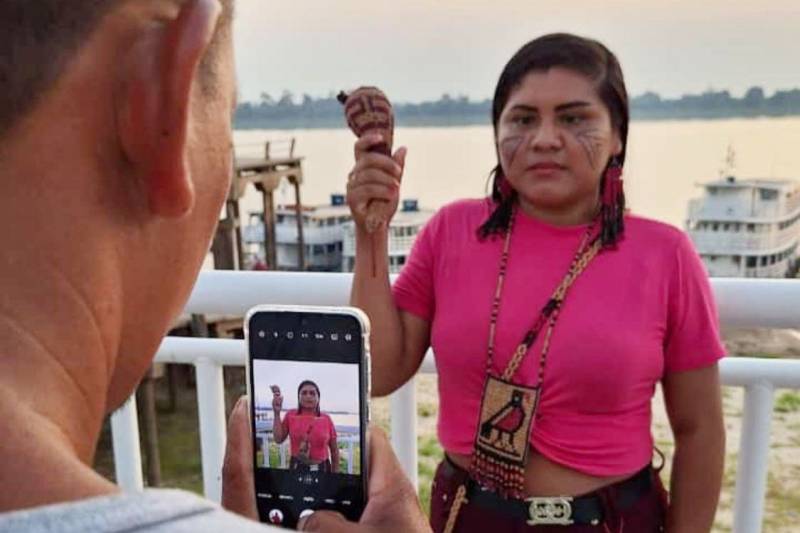 O objetivo foi ensiná-los a divulgar informações em tempo real durante o processo de homologação da Terra Indígena Katxuyana -Tunayana