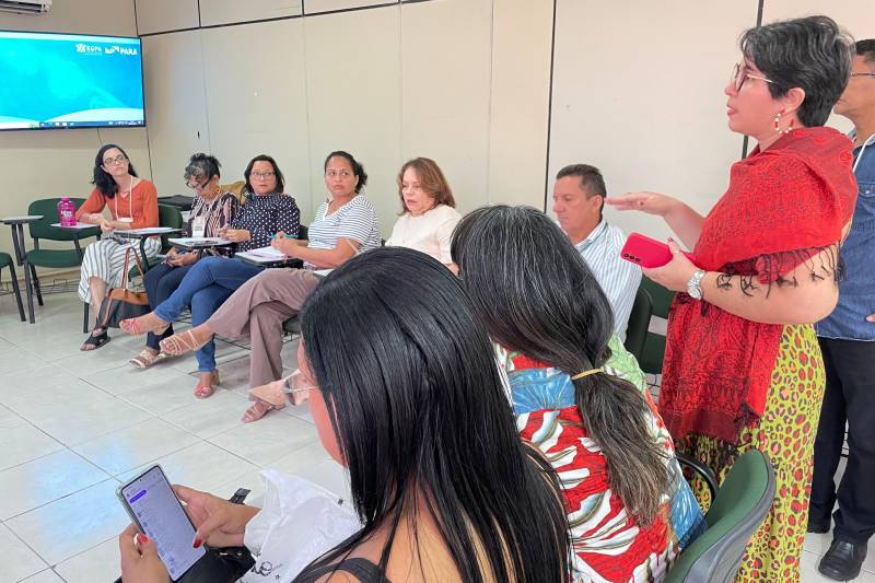 Aproximadamente noventa participantes, entre representantes indígenas, governos estadual e federal, ministério público, organizações não governamentais e associações participaram da programação