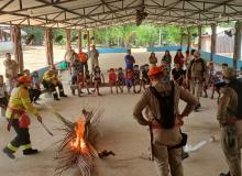 Parceria do Corpo de Bombeiros e Secretaria dos Povos Indígenas qualificou cerca de 30 indígenas para atuação como brigadistas no Alto Tapajós