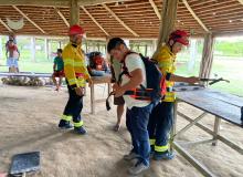 Indígenas do Território Alto Rio Guamá aprendem técnicas de brigada de incêndios