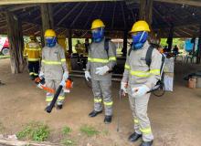 Indígenas do Território Alto Rio Guamá aprendem técnicas de brigada de incêndios