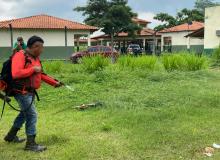 Ação integrada com o Corpo de Bombeiros Militar, Defesa Civil Municipal e Secretaria dos Povos Indígenas qualificou indígenas para combater o fogo